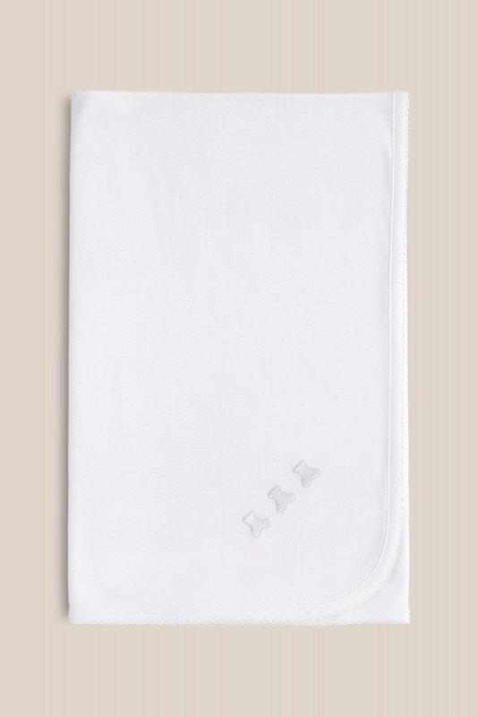 Manta logo plush blanca