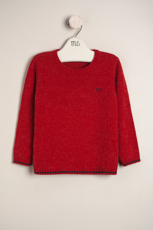 Sweater con logo Lowis rojo