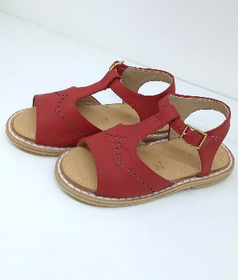 Sandalia puntito rojo