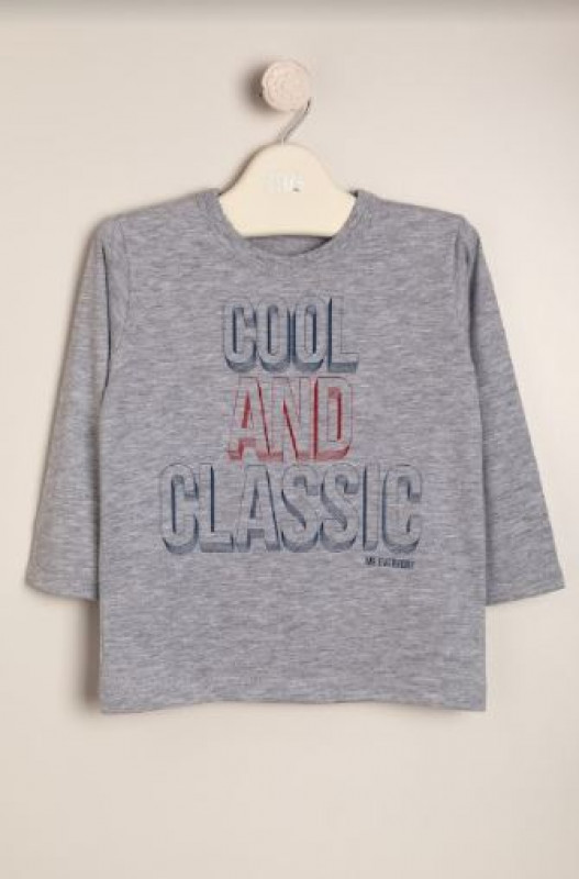 Remera cool and classic gris