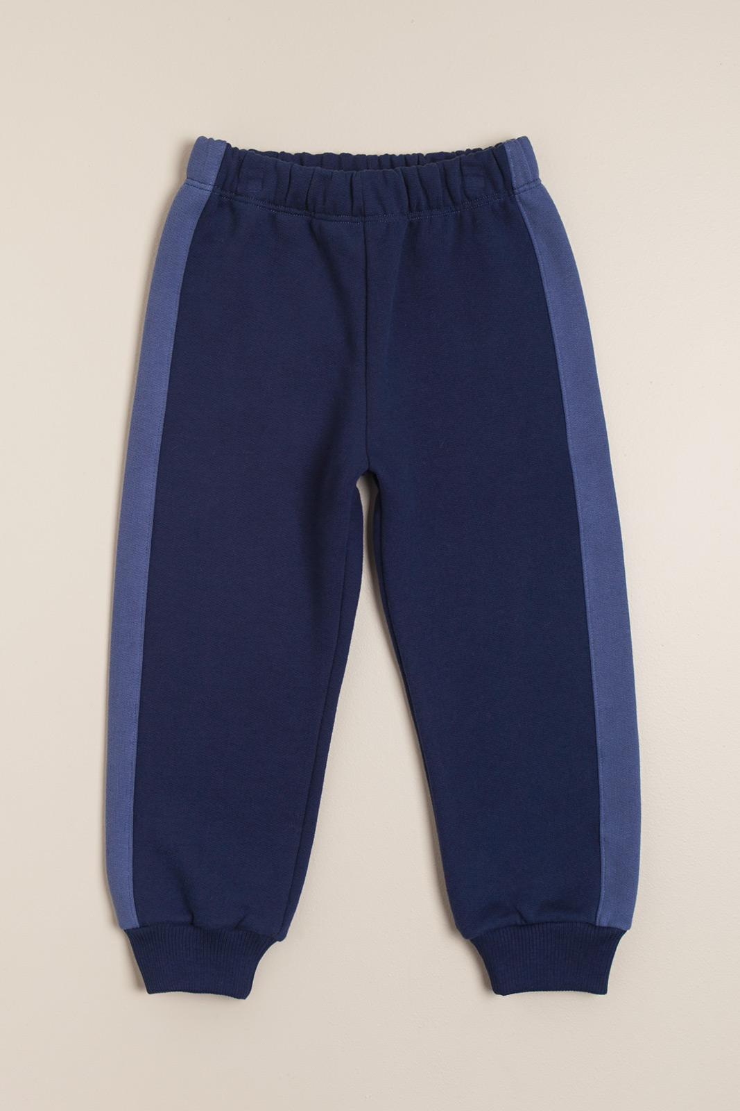 Pantalon de frisa con puño azul