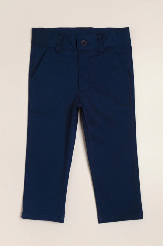 pantalon de gabardina azul