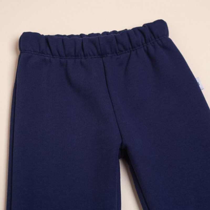 pantalon con puño azul