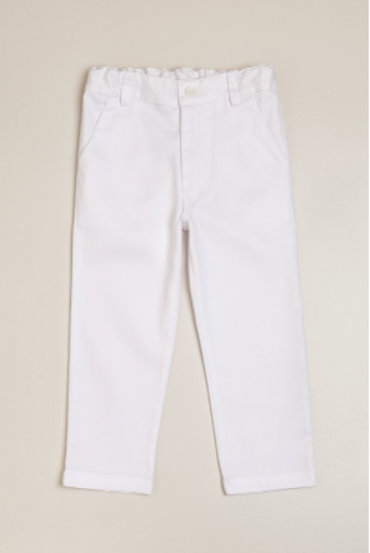 Pantalon clasico blanco